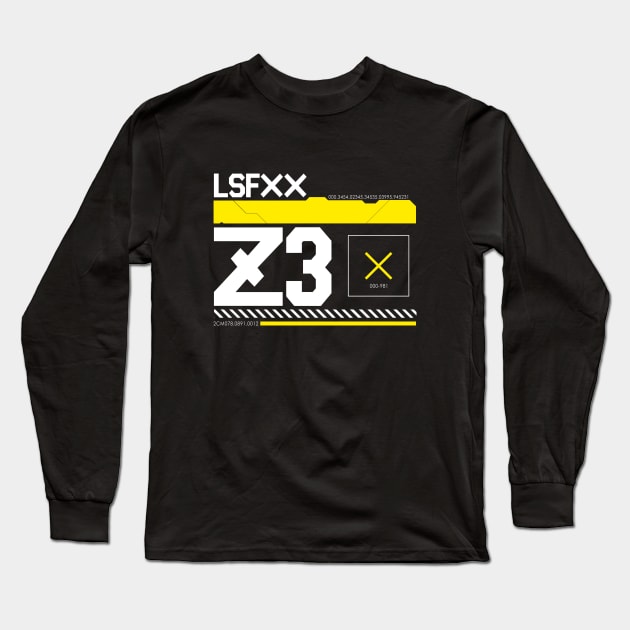 Cyber Z3 Long Sleeve T-Shirt by Kiboune